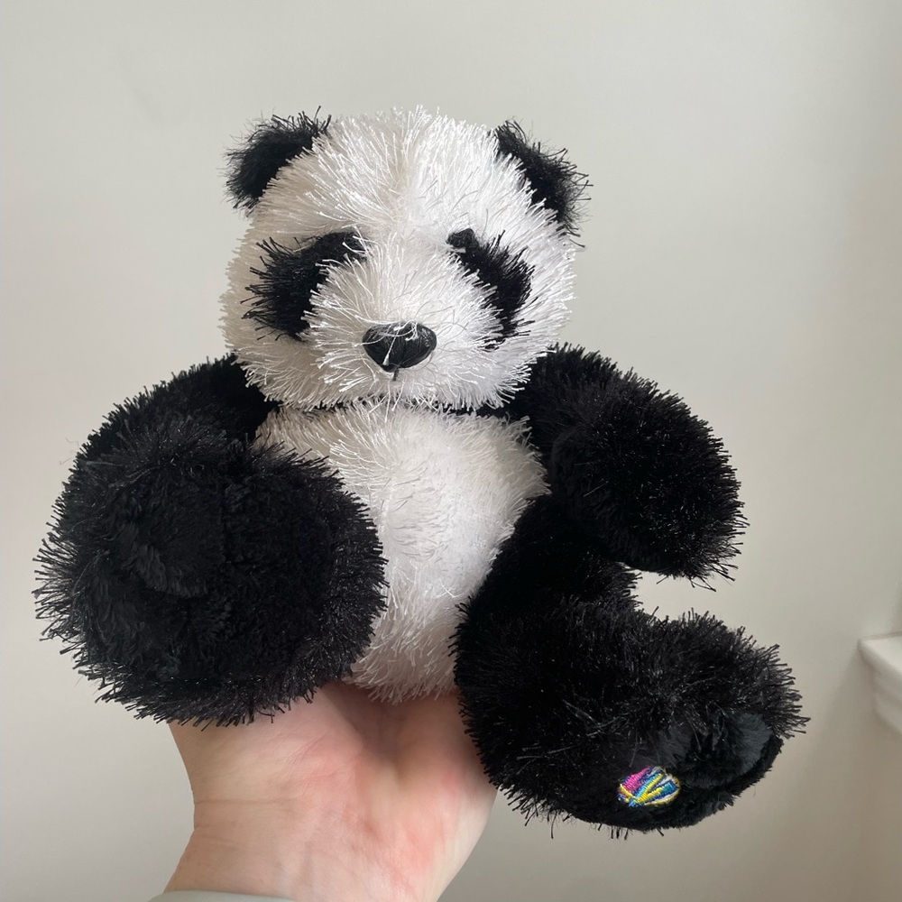 Plush Panda Bear Toy - Black and White WEBKINZ